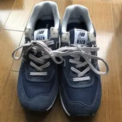 超美品　new balance 574 ネイビー スニーカー