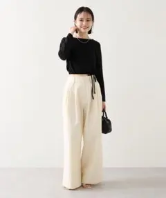 【ほぼ未使用】mystic☆ダブルタックパンツ