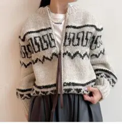 大吉丸様ご専用　THIRD MAGAZINE カウチンジップカーディガン