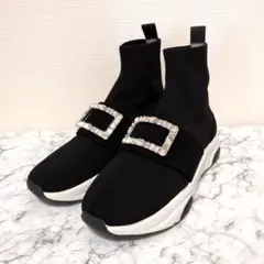 極美品！+diana バックルビジュー ソックススニーカー 24cm - メルカリ