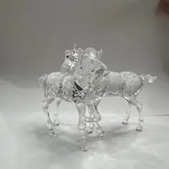 スワロフスキー アラビアンスタリオン 鏡の台座付き 馬の置物 - メルカリ
