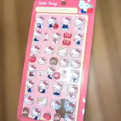 ハローキティ　ボンボンドロップシール　しっかり硬い！　立体シール　キティちゃん