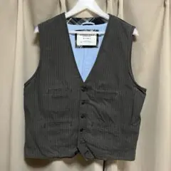 [古着]AMERICAN EAGLE ベスト ストライプ M-L
