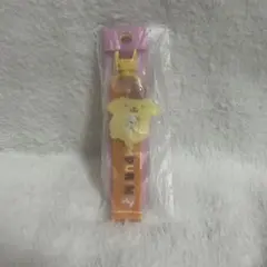 サンリオキャラクター大賞 ポムポムプリン ロゴタグ 刺繍 キーホルダー