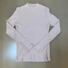 UNIQLO リブ編みハイネック長袖トップス