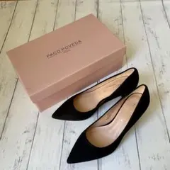 未使用品　PACO POVEDA ブラック ポインテッドトゥパンプス