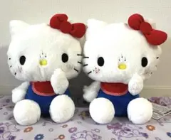 新品　ハローキティ×モンチッチ コラボ　BIGぬいぐるみ　2個セット