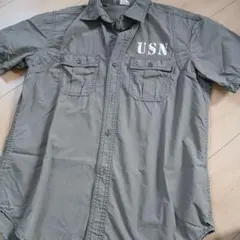 Alpha Industries USN ミリタリーシャツ 半袖のサムネイル