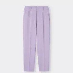 GU ハイウエストテーパードパンツ パープル Mサイズ