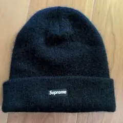 正規品 Supreme ニット帽 ビーニー モヘア ブラック 黒 野村周平着用