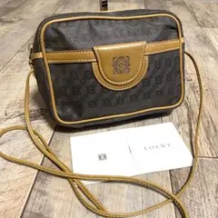 本物☆ロエベ アナグラム ミニショルダーバッグ キャンバス 斜めがけ ポシェット