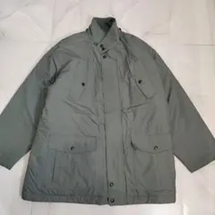 中綿コート メンズ M ミリタリー 裏ボア カーキ 防寒