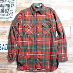 USA製 Woolrich ウールシャツ チェック柄 Mサイズ 90s 古着