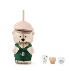 スターバックス ラコステ コラボ ぬいぐるみキーホルダー 海外限定 2個