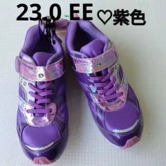 送込♡新品♡23.0EE♡紫♡SUPERSTAR♡スニーカー♡moonSTARのサムネイル