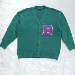 緑 カーディガン 刺繍 ゆったり 羽織 バックナンバー ビッグシルエット Mのサムネイル