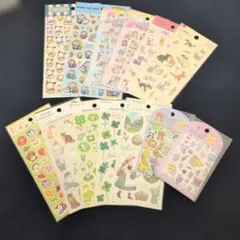 サンリオ 動物 デザイン シール ステッカー まとめ売り 箔押しシール ダイソー