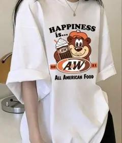 A&W Tシャツ ホワイト　Lサイズ