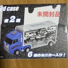 トラック型ケース入りミニカー　ブルー