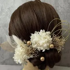 プチSET♡ドライフラワー髪飾り♡成人式　袴　前撮り　七五三　和装　結婚式卒業式