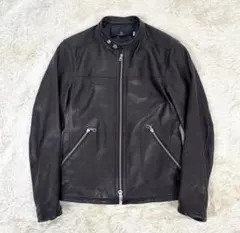 UNITED ARROWS】山羊革製シングルライダースレザージャケット - メルカリ