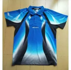 ユニセックス Mサイズ 卓球 ユニフォーム バタフライ ブルー 青