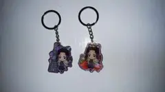 ☆胡蝶 しのぶ☆ご当地メタルキーホルダー2点セット