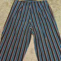 ストライプ ワイドパンツ