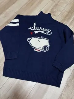 ファミリア スヌーピー ニット カーディガン