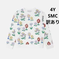 【新作】SMC フラワー柄 クルーネックスウェット　4Y