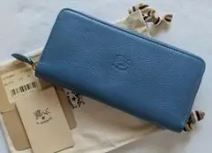 【限定カラー】新品 イルビゾンテ ラウンドファスナー 長財布 ブルーデニムのサムネイル