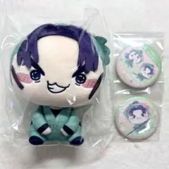 忍たま フリューくじ もちぴこ ぬいぐるみ 缶バッジ 潮江文次郎 仙蔵