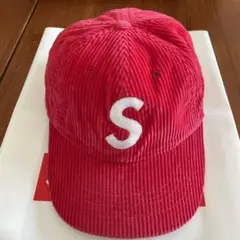 Supreme コーデュロイキャップ レッド
