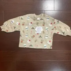 新品未使用、futafuta クリスマス トレーナー 80、バースデイ、サンタ