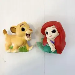ディズニー ソフビ フィギュア シンバ アリエル 2体セット