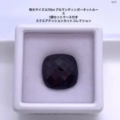 特大サイズ 8.755ct アルマンディンガーネットルース1個セットケース付き