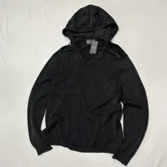 00s Armani ピグメント フェード 墨黒 パーカー お兄系 Tech
