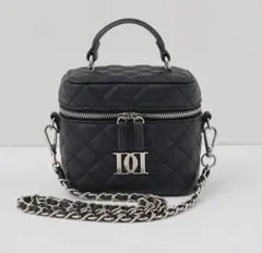 【新品未開封】キルティングスクエアミニバッグ BLK ブラック