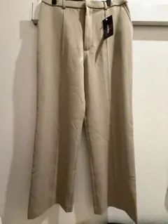 ベージュ スラックス パンツ レディース