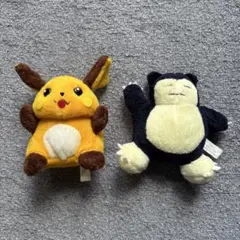 【当時物】ポケモンフレンズ ぬいぐるみ セット ライチュウ カビゴン イーブイ