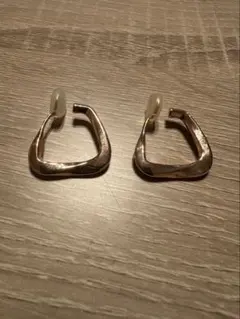 ピンクゴールド　フープイヤリング　金属アレルギー対応