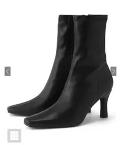 GRL ストレッチスクエアトゥショートブーツ 24cmのサムネイル