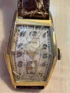 ELGIN アンティークウォッチ 表面ヒビ割れ - メルカリ