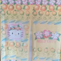 ハローキティ トロピカルフルーツ柄のれん 2001年 希少品