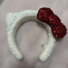 USJ カチューシャ ぬいぐるみキティちゃん限定 白色