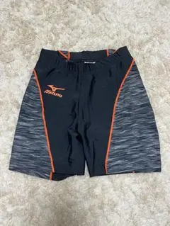 Mizuno 陸上用ショートパンツ Mサイズ 黒/オレンジ