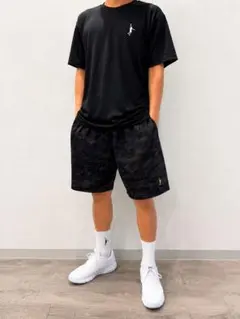 IN THE PAINT ブラックカモフラ 迷彩柄 バスケットボールパンツ XLのサムネイル