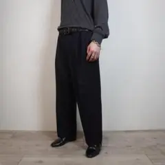 90s ChristianDior ストレートスラックスパンツ 濃紺/VW241