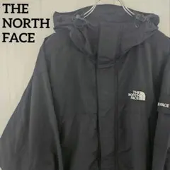 ノースフェイス☆マウンテンパーカー ジャケット 刺繍ロゴ XL 黒 0026