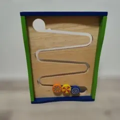 レア物　I'mTOY　ボールトラック　スロープ　玉転がし　知育玩具　木製　希少